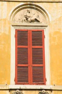 Red Window Stock Photos