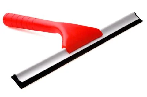 Red window wiper Stock Photos