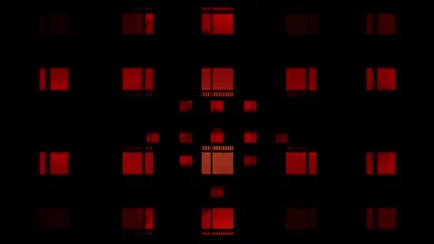 Red windows pattern Stock Footage 347702563
