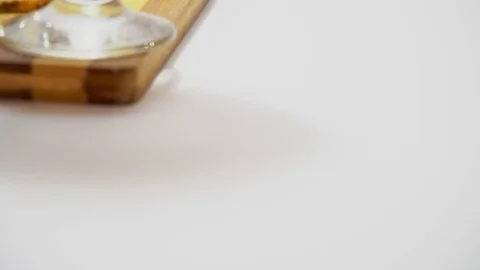Red wine and cheese Stock Footage 83605335