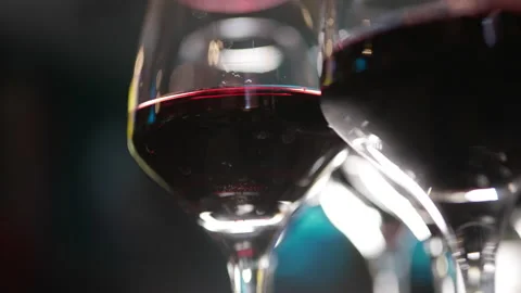 Red wine in Bakaly. slow motion video of a banquet or celebration Stock Footage 170864119