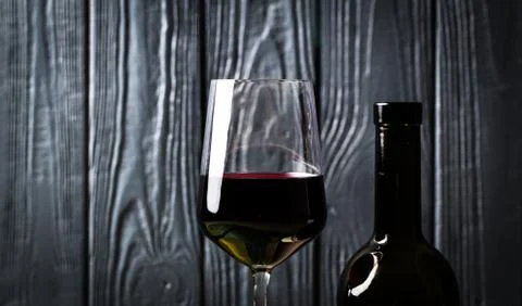 Red wine in bar Foto stock