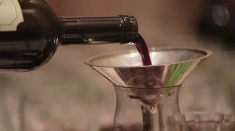 Red Wine Being Poured From a Bottle 库存影片 40647914