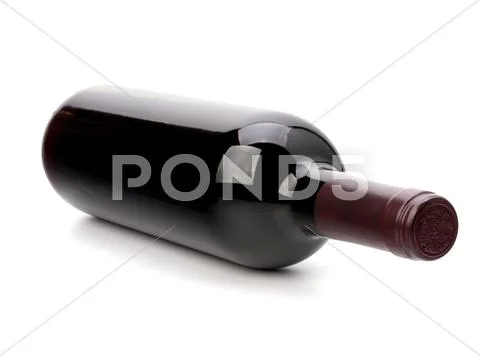 Red wine bottle Stock-Fotos