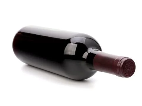 Red wine bottle Stock Photos