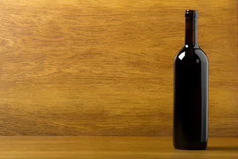 Red wine bottle Foto stock