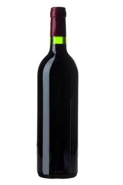 Red wine bottle Foto stock