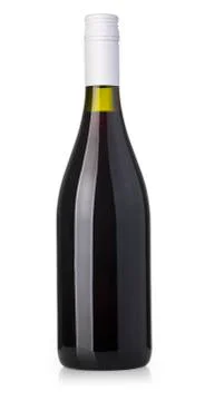 Red wine bottle Stock Photos