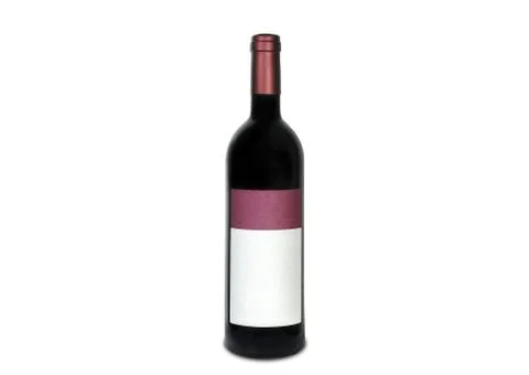Red wine bottle Stock Photos