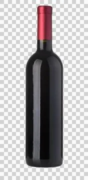 Red wine bottle Stock Photos