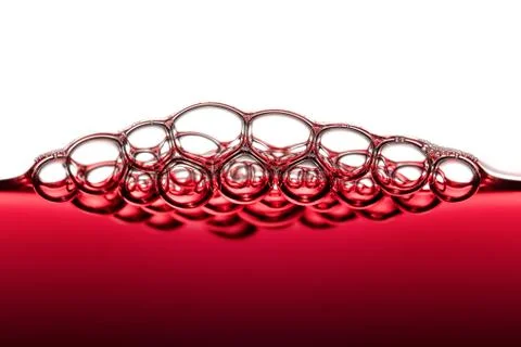Red Wine Bubbles Stock Photos
