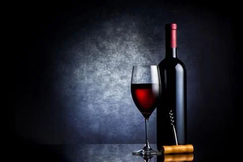 Red wine composition Stock Photos