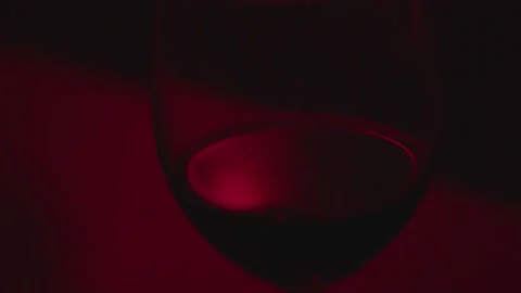 Red Wine Glas Stock Footage