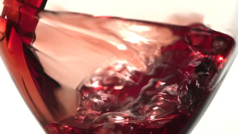  	Red wine in a glass close up Stock-Footage 210235541