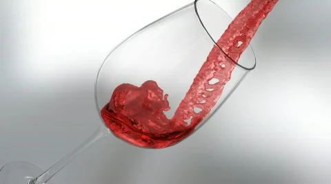 Red Wine Glass Video stock 496360