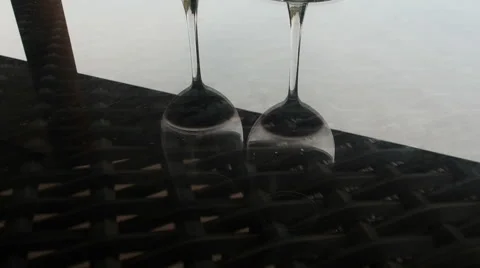 Red wine in glass. Stock Footage 49774577