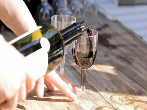 Red Wine glass Stock Footage 80317643