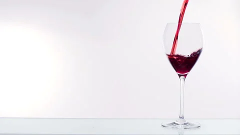 Red wine in a glass 스톡 동영상 210235501