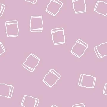 Red wine glass line vector seamless pattern 스톡 일러스트
