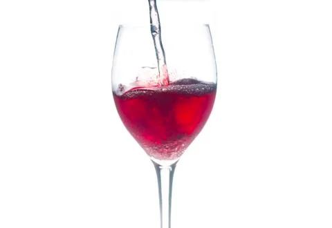 Red Wine In Glass Stock Photos