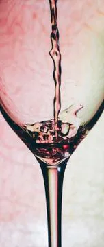 Red Wine In Glass Stock Photos