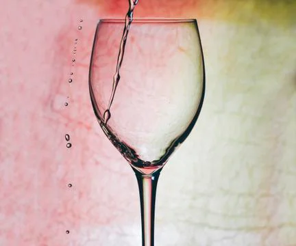 Red Wine In Glass Stock Photos