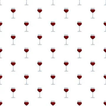Red wine glasses seamless pattern background design 스톡 일러스트