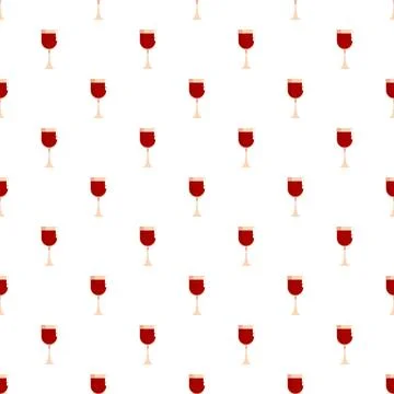 Red wine glasses seamless pattern background wallpaper Stockillustratie