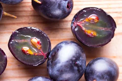 Red wine grapes Stock Photos