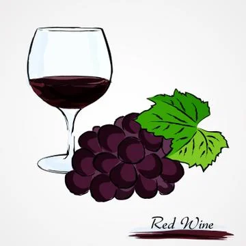 Red wine Stock Illustration