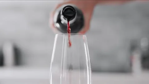 Red Wine Pour Stock Footage 296858183