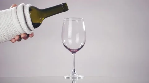 Red wine pour in glass Stock Footage 44404309