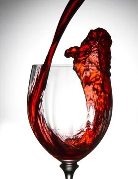 Red wine pour 写真素材