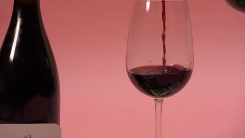 Red Wine pour in slow motion Stock Footage 124821338