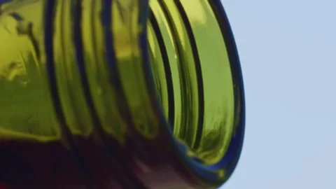 Red Wine Poured from bottle ecu Stock Footage 159586372