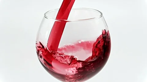 Red Wine Pouring Closeup Stock Footage 122737857