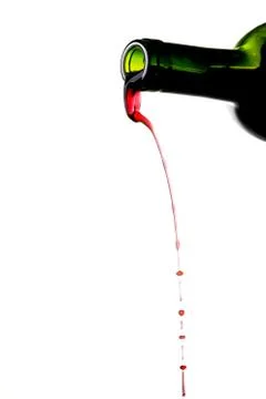 Red wine pouring Stock Photos