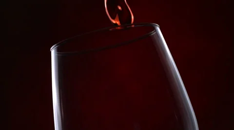 Red wine pouring, slow motion Stock-Footage 61674738
