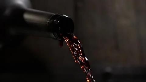 Red Wine Pouring Slow Motion Close Up Stock Footage 325445949