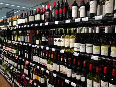 Red wine selection Stock Photos