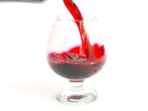 Red wine splash pattern Foto stock