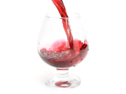 Red wine splash pattern Foto stock