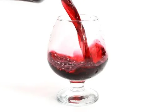 Red wine splash pattern Foto stock