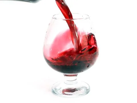 Red wine splash pattern Foto stock