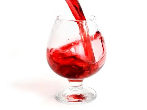 Red wine splash pattern Foto stock