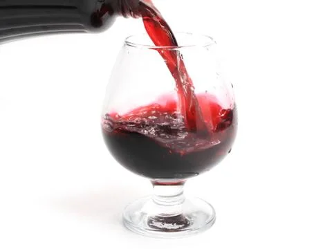 Red wine splash pattern Foto stock