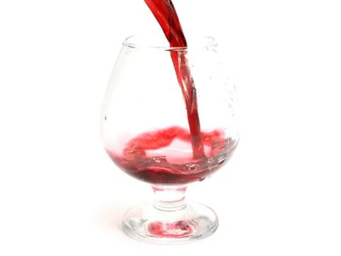 Red wine splash pattern Foto stock