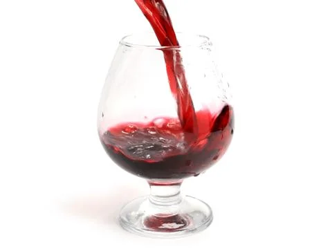 Red wine splash pattern Foto stock