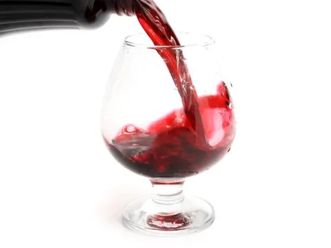 Red wine splash pattern Foto stock
