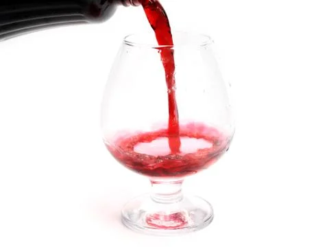 Red wine splash pattern Foto stock